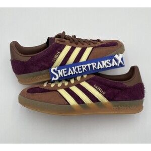 New Adidas Gazelle Indoor Size U.S Men’s 11.5 Maroon Yellow JI0324 NB